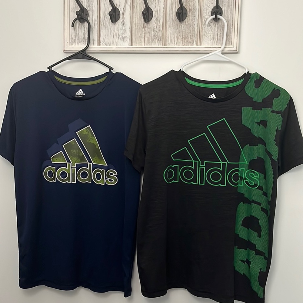 Adidas Boy Size L (14/16) Set of 2 Shirts.